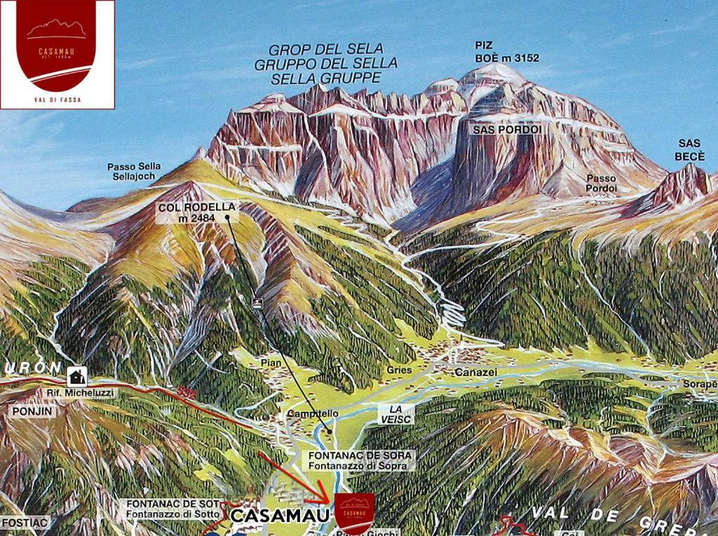 Apartmán Casamau Trilo Campitello di Fassa Exteriér fotografie